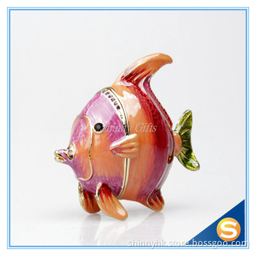 100% Handmade Colorful Fish Trinket Box Jewelry Box Russian Wedding Gifts